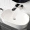 Bathroom Cloakroom Vanity Unit Wall Mounted Countertop Basin White Gloss 800mm 6