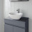Bathroom Cloakroom Vanity Unit Wall Mounted Countertop Basin White Gloss 500mm 5