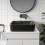 Bathroom Cloakroom Vanity Unit Wall Mounted Countertop Basin Grey Gloss 800mm 2
