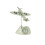 Miniature Silver Techno Flying Spitfire Novelty Desktop Collectors Clock 0487 2