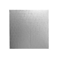 Aluminium Foiled Square Cake Drum Board 8 Inches Silver