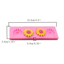 Cake Mold Beautiful Pollution-free Sunflower Shape High Temperature Re