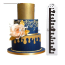 Water Drop Cake Stencil Lace Fondant Cake Border Template