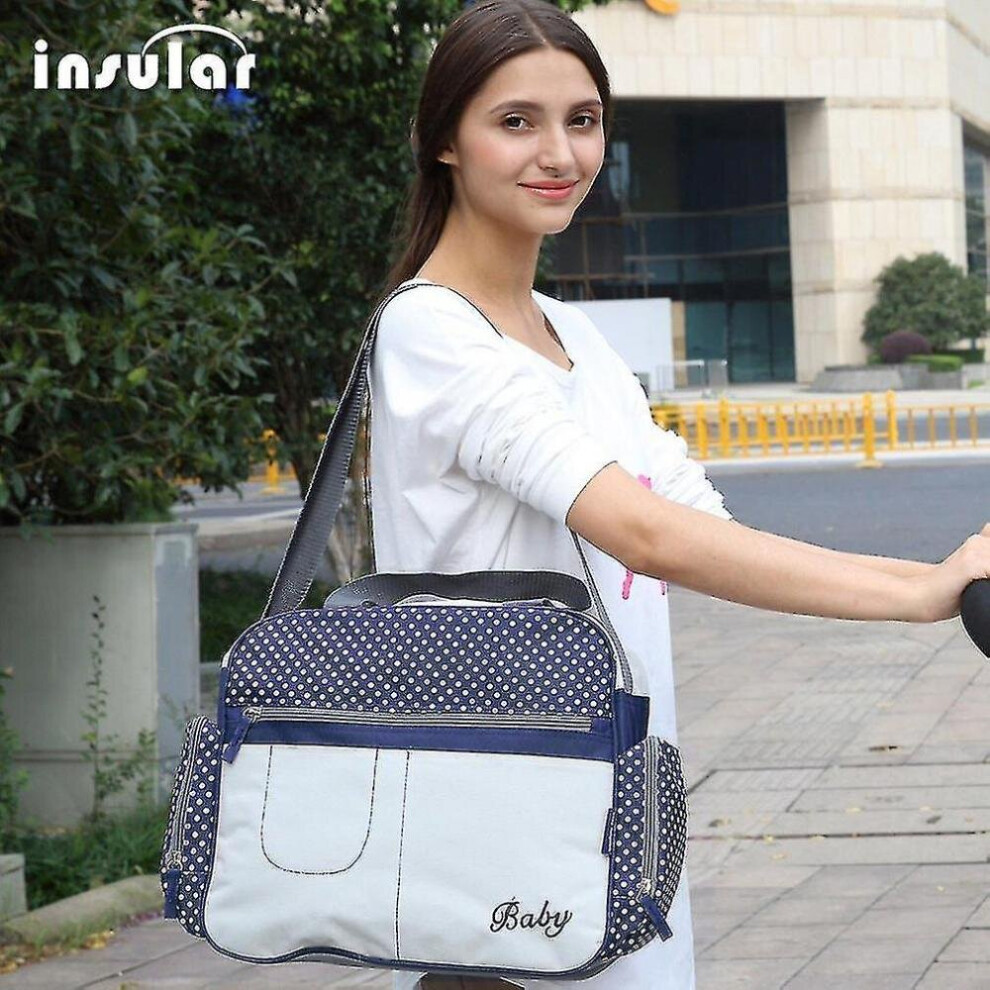Insular Large Capacity 600D Nylon Mummy Bag Nappy Bag Messenger Bag Hkhbjs