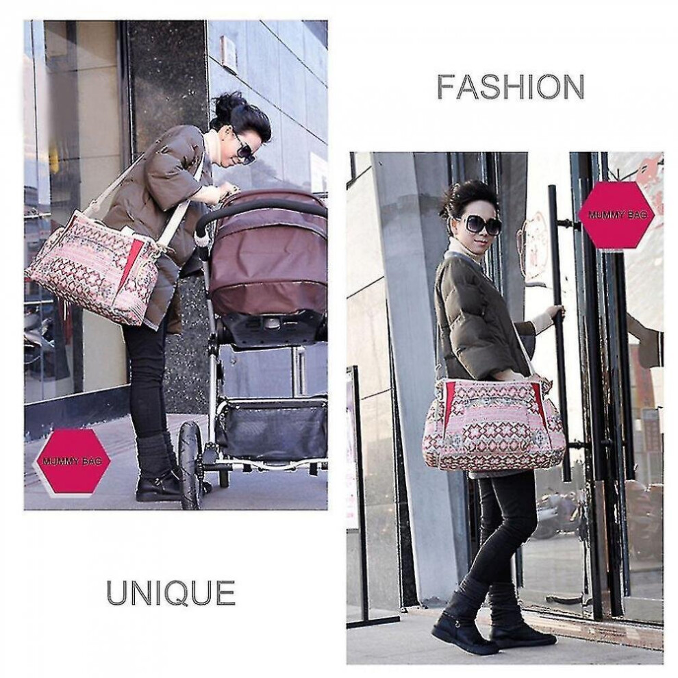 Insular Fashion Waterproof Baby Mummy Diaper Bag Large Capacity Handbag Hkhbjs