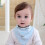 Triangular Scarf Double Layers Cotton Baby Snap-fastener Pinafore Headscarf 2