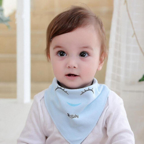 Triangular Scarf Double Layers Cotton Baby Snap-fastener Pinafore Headscarf 1