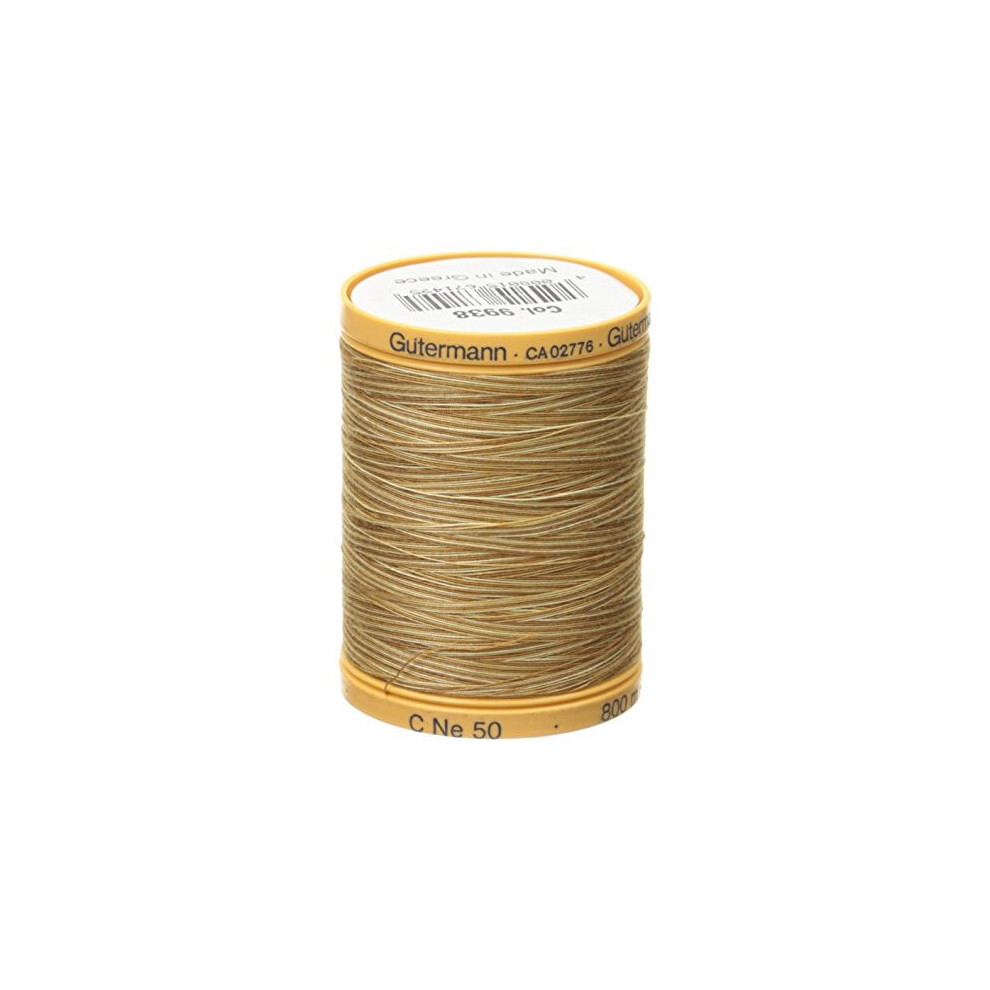 Gutermann Coffee Cream Cotton Variety Thread, Brown, 800m