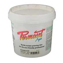 Permaset Aqua 1 Litre Fabric Printing Ink - Standard White
