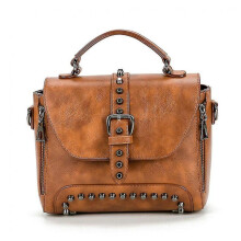 Rivet Bags For Women Messenger Bag Female Vintage Pu Leather Bag Crossbody Bags