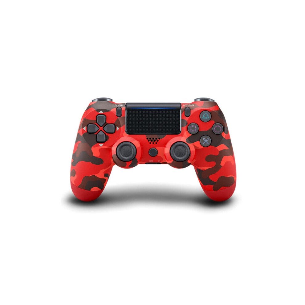 Red camouflage PS4 Controller Bluetooth compatible Vibration