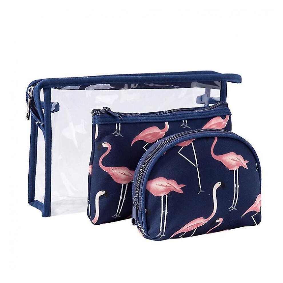 Hkhbjs 1Set Flamingo Multifunction Travel Cosmetic Bag Neceser Women Makeup Bags Toiletries Organizer Water