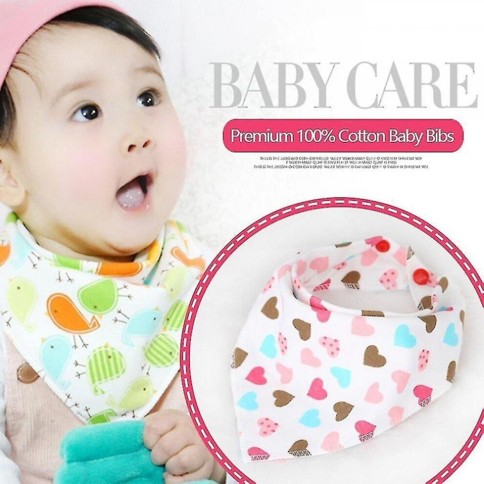 Universal Baby Drool Triangle Bibs With Snaps For Drooling Feeding Baby Hkhbjs