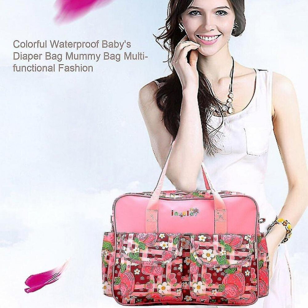Colorful Waterproof Baby's Diaper Bag Mummy Bag Multifunctional Fashion Hkhbjs