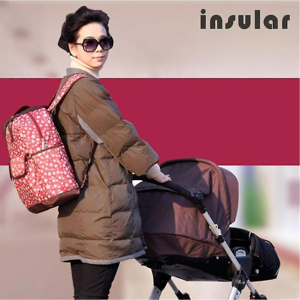 Insular Fashionable Star Printed Shoulder Bag Mummy Bag Baby Diaper Bag Hkhbjs