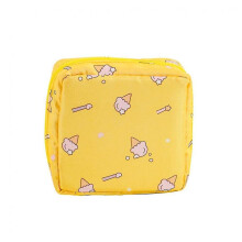 3pcs Waterproof Tampon Storage Bag Cute Sanitary Pad Pouch Portable Makeup Lipstick Key