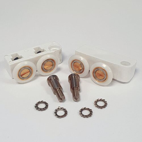 2 x Shower Door Rollers/Wheels/Runners 22mm Wheel Diameter RU350