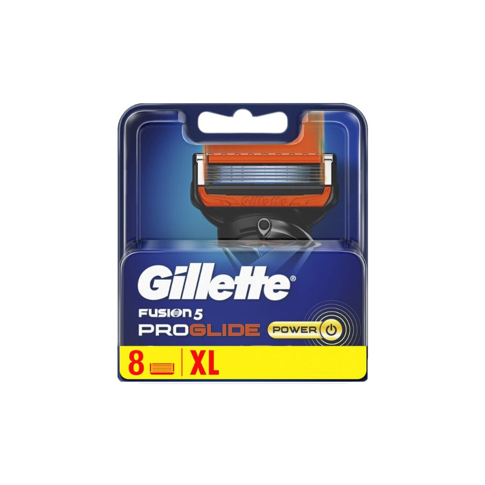 Gillette Fusion5 Proglide Power Razor Blades For Men With Precision Trimmer, Pack Of 8 Refill Blades