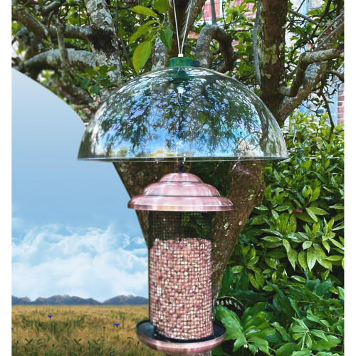 Universal Bird Feeder Station Baffle Dome Stop Squirrel Stealing Bird Feed Guard 1