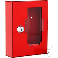 Rottner 1334 NSK1 Emergency Key Box with Hammer on Chain, red