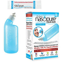 DR HANA'S NASOPURE The €Œnicer Neti Pot†| Nasal Wash for Allergy Relief and Nasal Congestion Relief | System Kit