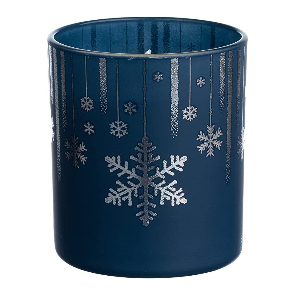 Wax Lyrical Sparkling Snowflakes Glass Tumbler - Let It Snow