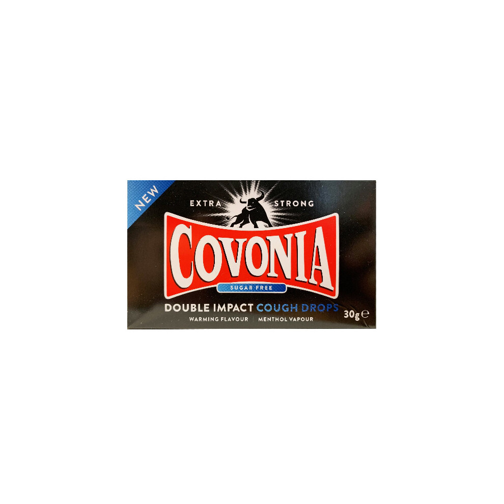 Covonia Sugar Free Double Impact Lozenges - Strong Original 30G
