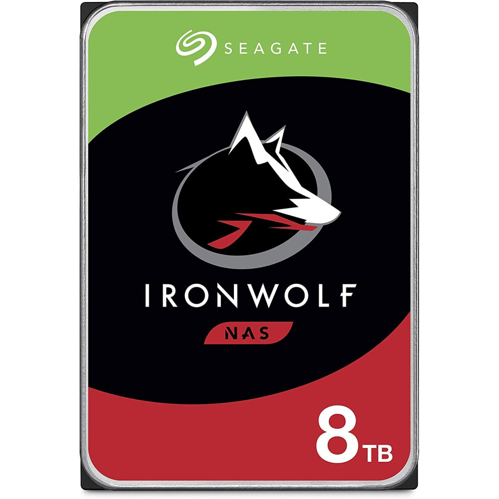 Seagate IronWolf 8TB NAS Internal Hard Drive HDD ? 3.5 Inch SATA 6Gb/s 7200 RPM 256MB Cache for RAID Network Attached Storage ? Frustration Free