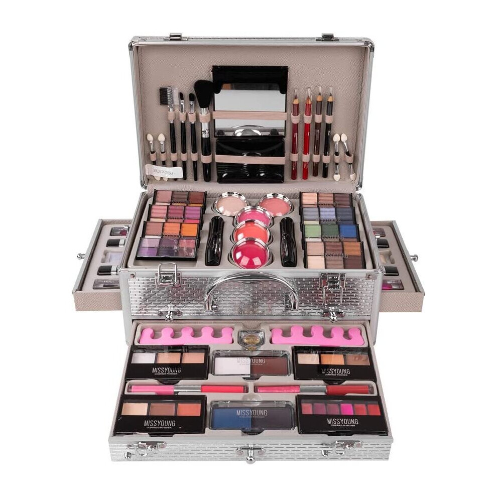 CHSEEO Multi-purpose Makeup Kit All-in-One Makeup Gift Set Makeup Essential Starter Kit Lip Gloss Blush Brush Eyeshadow Palette Highly Pigmented