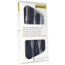 Proxxon 22606 Flex Dot Screwdriver Set 2 x PZ Phillips Head & 4 x Slotted Screwdrivers 6-Piece