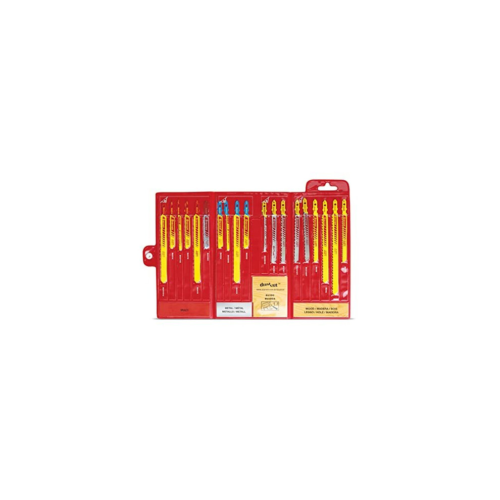 Starrett BU4 Assortment Pack of HSS Bi-Metal Unique Jig Saw Blades (19-Piece)