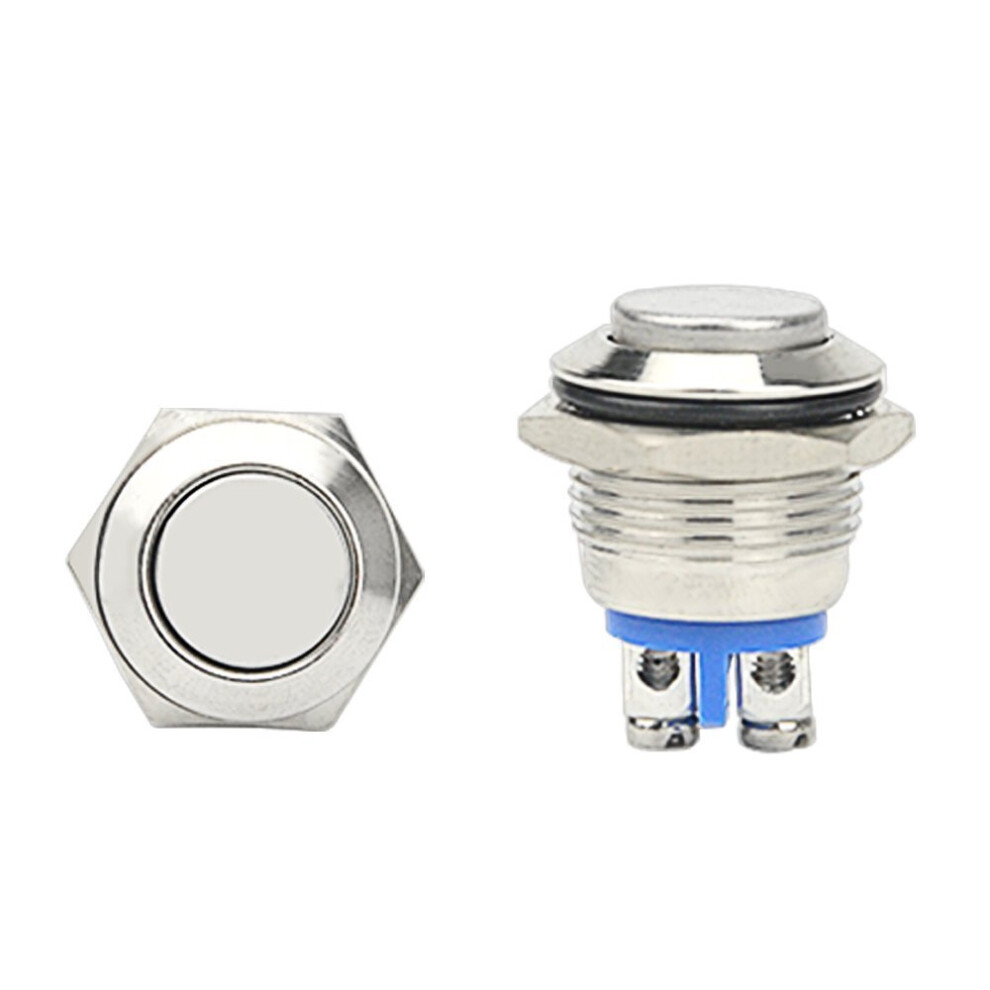 Wmycongcong 5 Pcs 16Mm Waterproof Momentary Push Button Switch 1No Spst Dc/Ac 36V 2A 705169048992