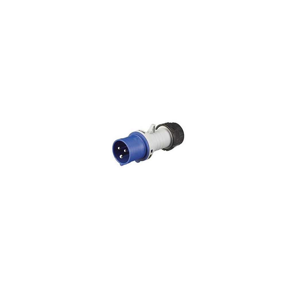 Mk Commando K9001 Plug 16 Amp 2P+E 200-250 Volt (Ip44) Blue 5017490280763