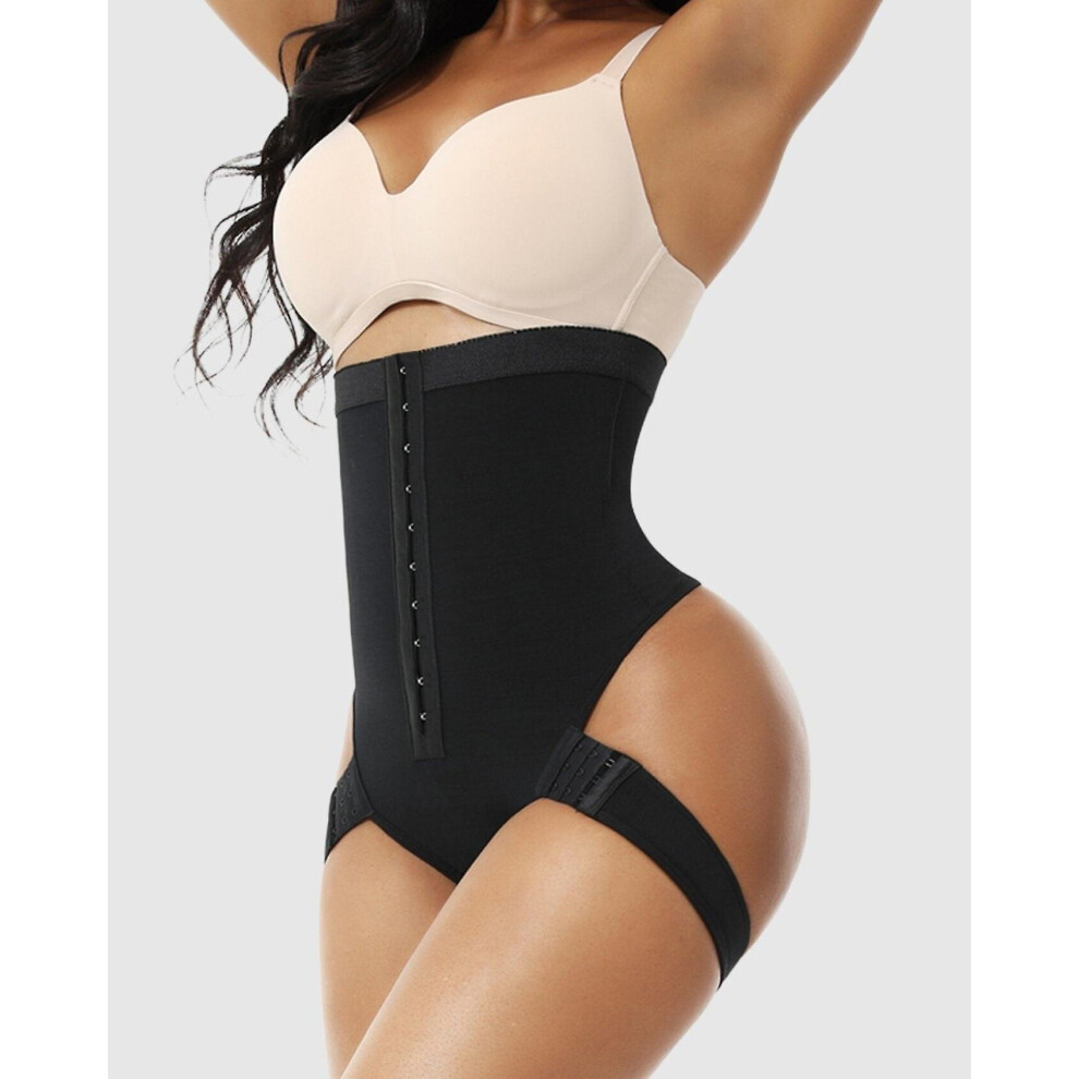(Black, XL) Women High Waist Shapewear Butt Lifter Tummy Trainer Body Shaper Slimming Underwear