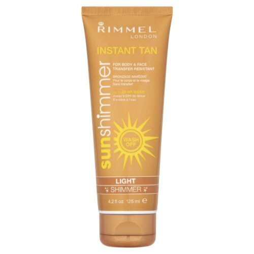 Rimmel Sunshimmer Instant Tan Makeup, Light Shimmer 125 ml