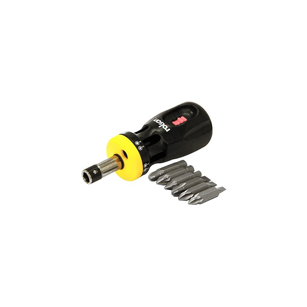 Rolson 28402 12-in-1 Stubby Screwdriver