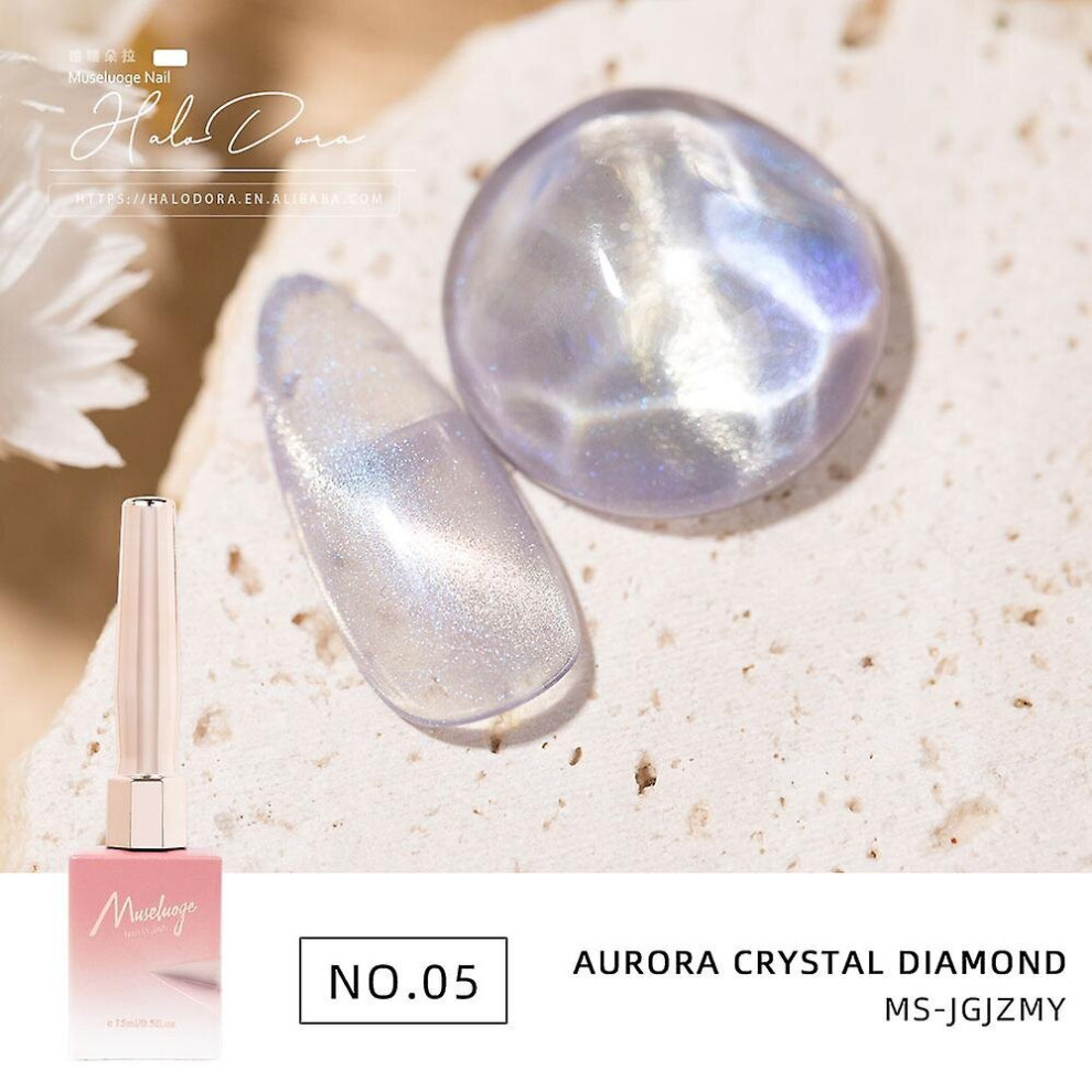 Not,Specified (Color 05) Cat Eye Gel Nail Polish Magnetic Fingernail Salon Manicure Nails Varnish Glue 15Ml