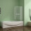 AICA Bath Screen Shower 1000X1400mm Pivot 180 Panel 4