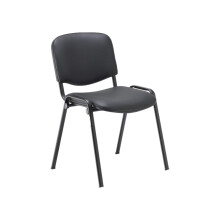 (Black PU leather, 1) Reception chair
