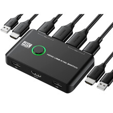 Rybozen 4K KVM Switch HDMI 2 Port USB HDMI Switches for 2 Computers