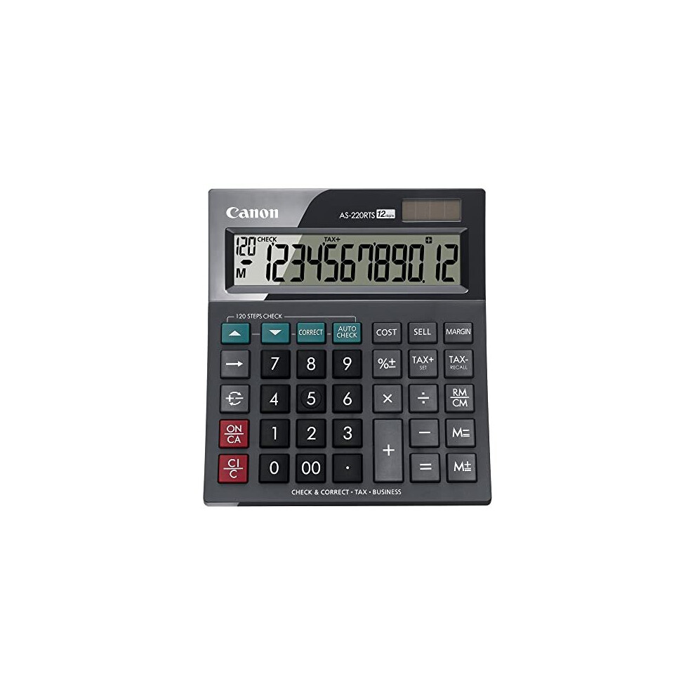 Canon AS-220RTS Table Calculator 12 Digit