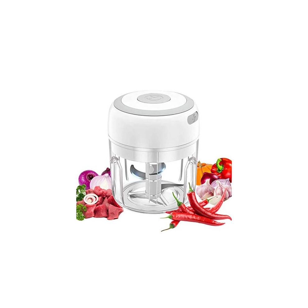 Voum Mini Food Chopper Electric - Kitchen Food Processor And Blender, Usb Charging Portable Vegetable Fruit Meat Garlic Onion Ginger Chopper