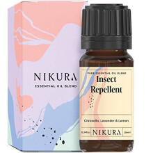 Nikura | Insect Repellent Essential Oil Blend - 10ml | Citronella, Lavender & Lemon | 100% Pure Natural Oils | Perfect for Aromatherapy, Hum