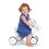 Bicicleta de equilíbrio de 4 rodas júnior branco - Tender Leaf Toys - Loopfiets 6