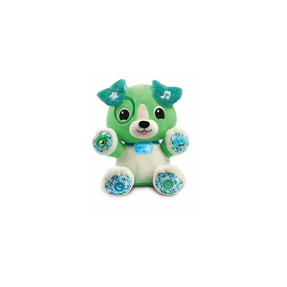 LeapFrog Pal Scout Smarty Paws | Soothing & Sensory Cuddly Toddler Toy with Lights & Music | Suitable for Ages 6 - 36 Months | Green