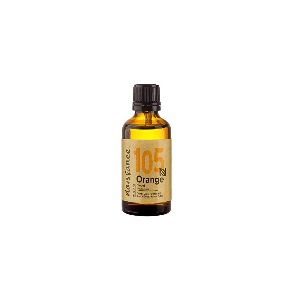 Naissance Orange Sweet Essential Oil (No. 105) 50Ml - Pure, Natural, Cold Pressed, Cruelty Free, Vegan And Undiluted - Use In Aromatherapy &