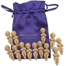 Westmon Works King Cake Cake Babies Bakers tucat szett ajndktskval s 13 des baba Jzus figurval