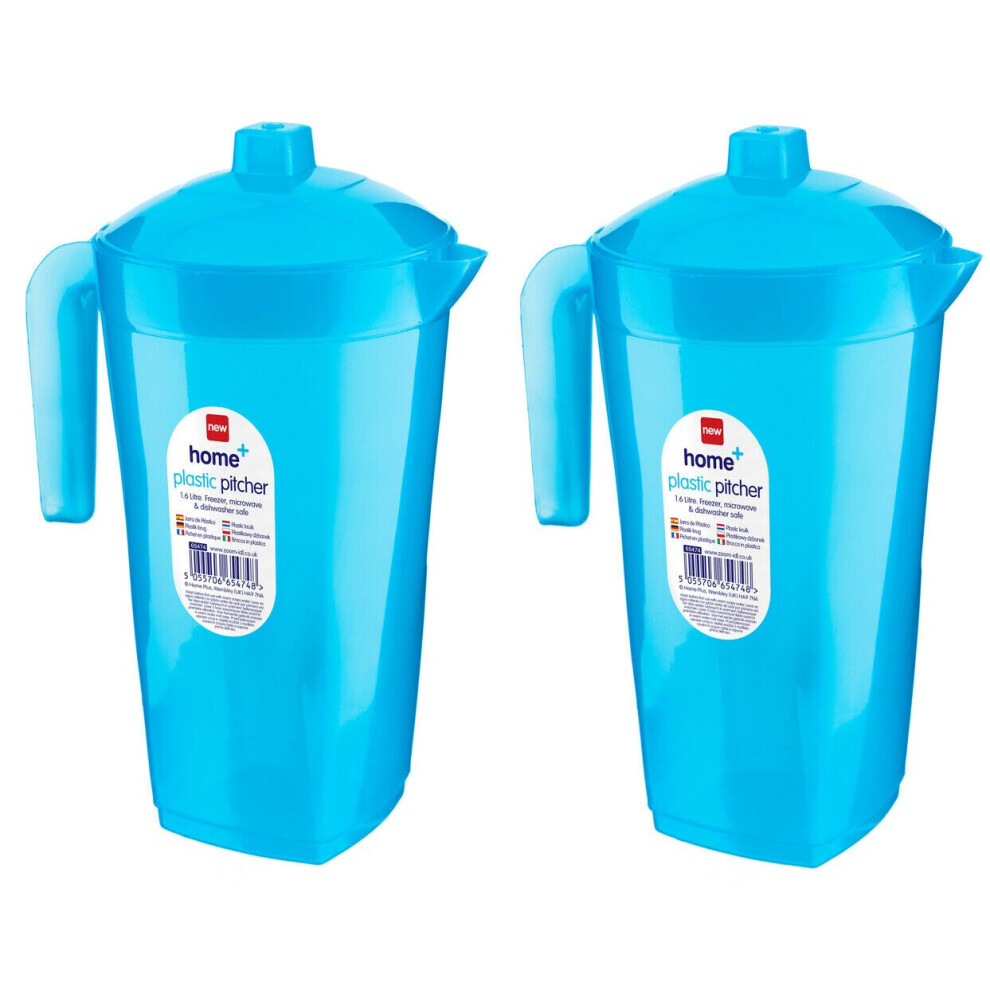 Homeshopa.com Blue (2X ) Plastic Pitcher Jug 1.6L