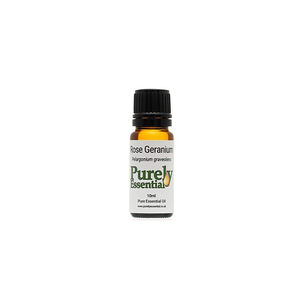 Purely Essential Amber Rose Geranium Essential Oil 10Ml Pure And Natural,