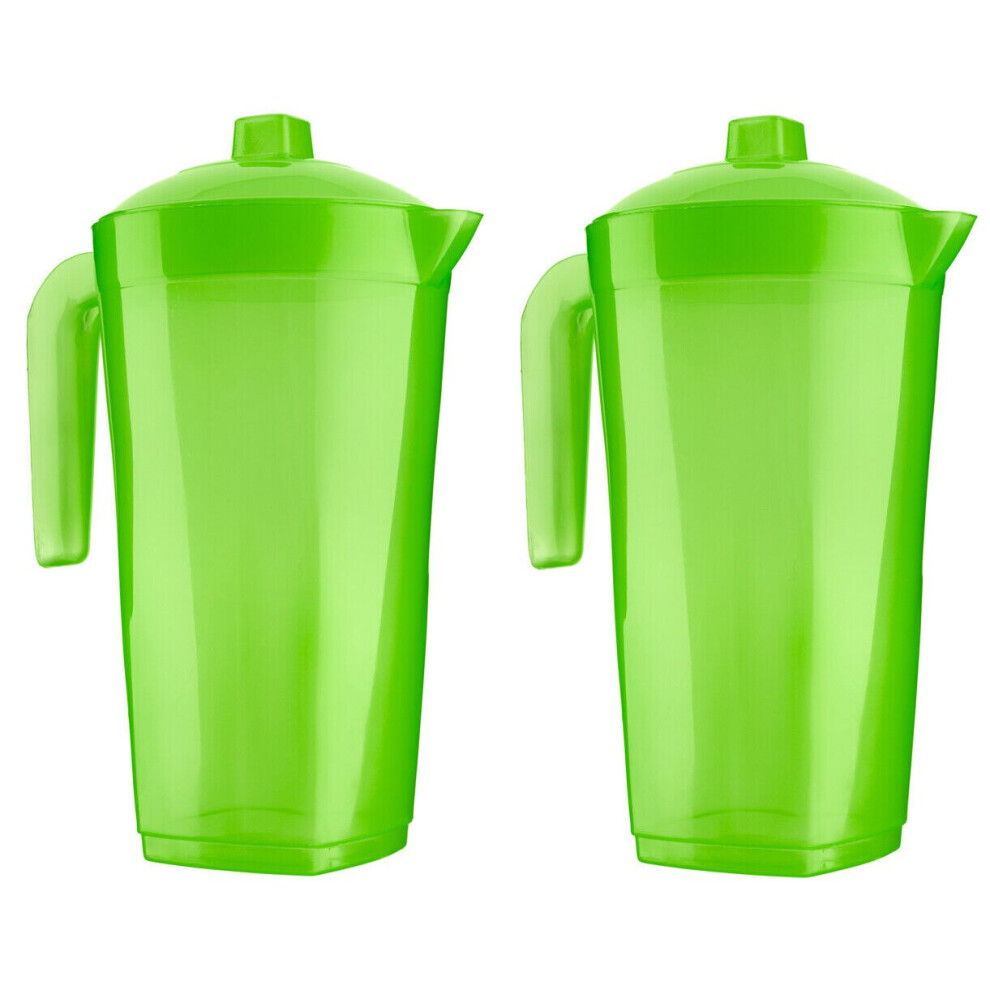 Homeshopa.com Green (2X ) Plastic Pitcher Jug 1.6L